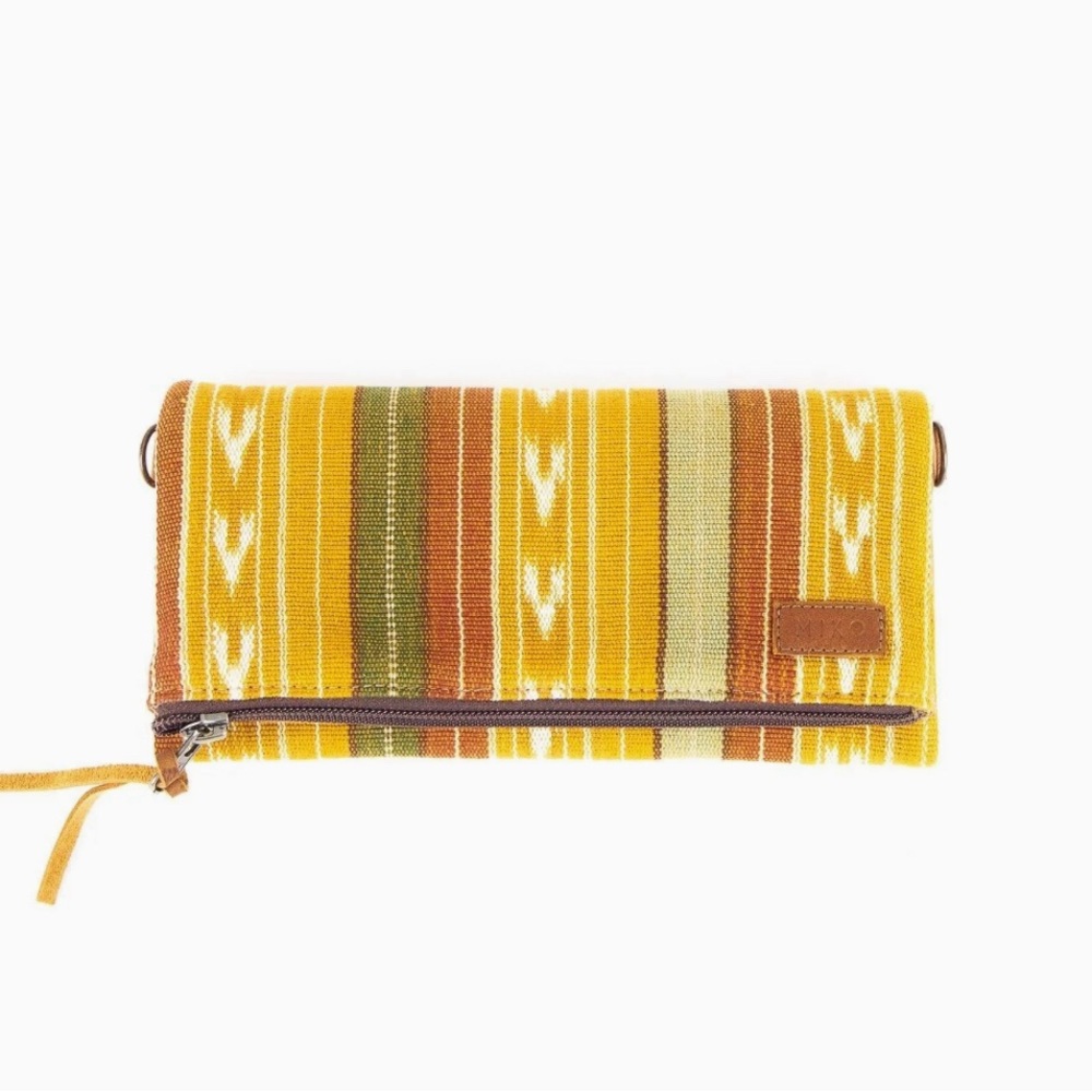 NEW Mikoleon Mustard Artisan Envelope Wallet